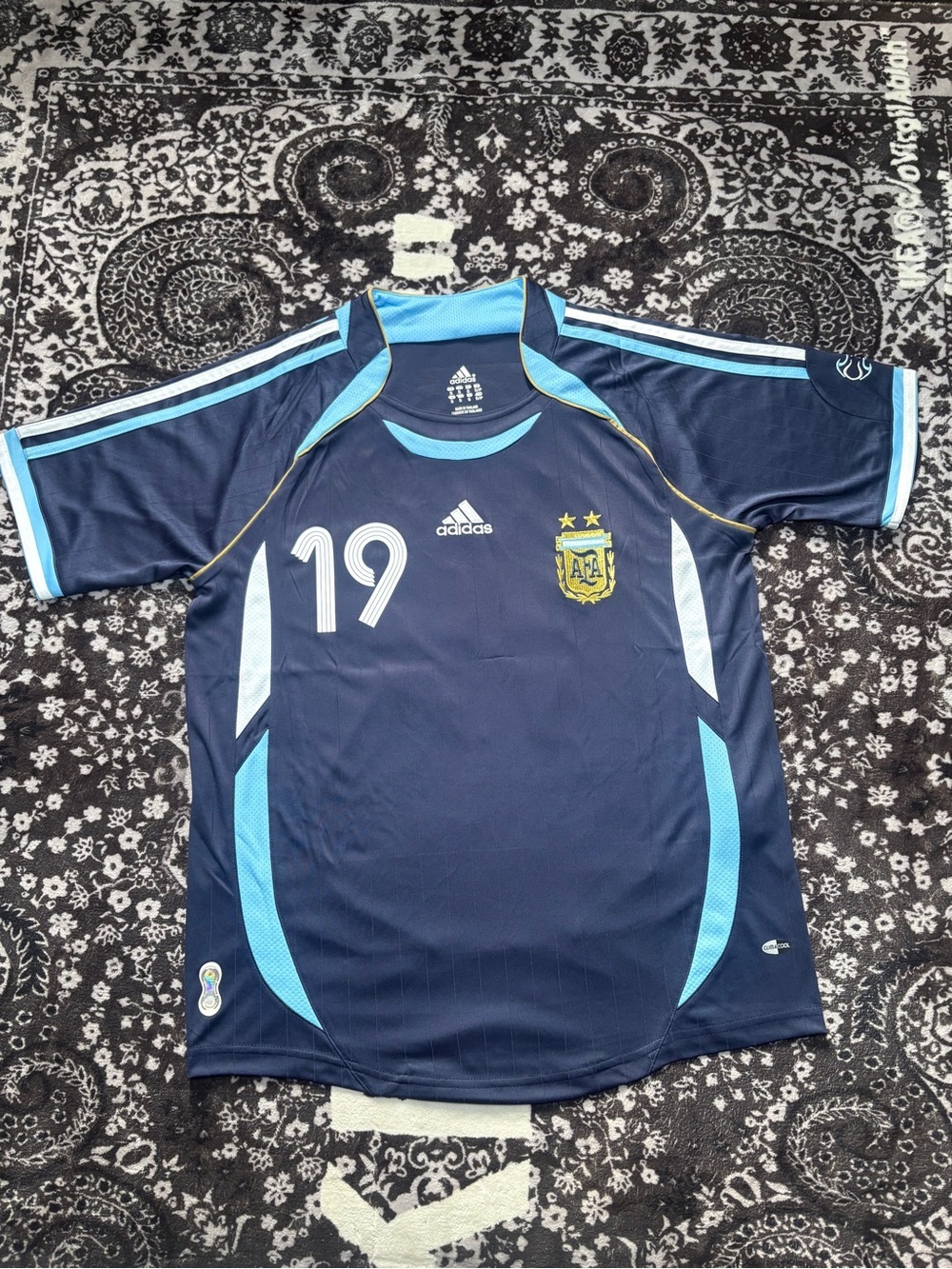 Argentina 2006 World Cup Messi #19 Retro Jersey Men Size